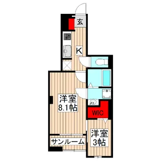 ファースト クローバー【1階】の間取り