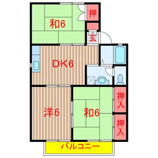 ネオハイツ伊藤【2階】の間取り
