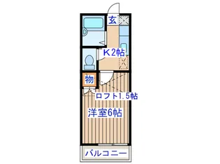 メゾン中城【2階】の間取り