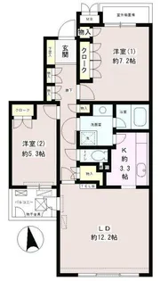 東京都杉並区高円寺南5【マンション】の間取り