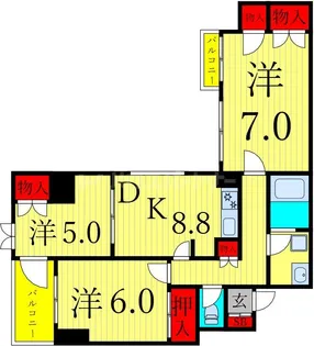 プレサ・Mの間取り