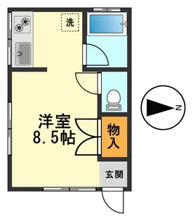 東京都江戸川区西小岩3【アパート】の間取り