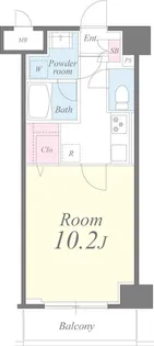 クレシェンテ月島【6階】の間取り