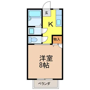 K&Aハイツ【2階】の間取り