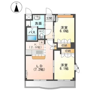 コンフォートレジデンス【2階】の間取り