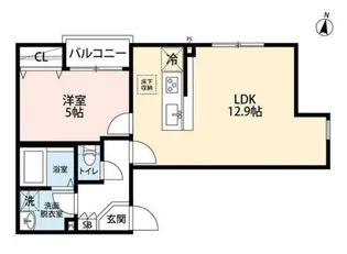 グランクオール千川【1階】の間取り
