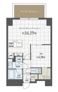 ROPPONMATSU VIEW APARTMENT【8階】の間取り