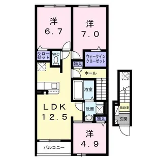 イースト メゾン【2階】の間取り