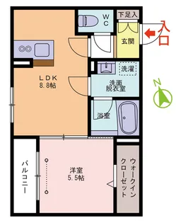 EST【1階】の間取り