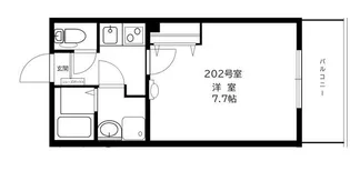 リーヴェルポート横浜西口Carna【2階】の間取り