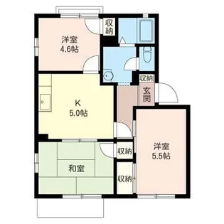 ルミエールB【1階】の間取り