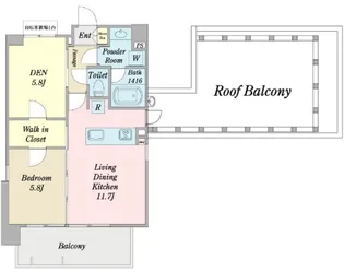 G-Tower【6階】の間取り
