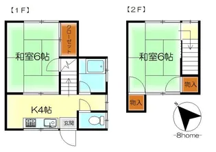 大増アパートIIの間取り