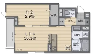 グリーンベリーフィールズ【3階】の間取り