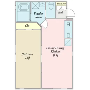フレジエ自由が丘【1階】の間取り