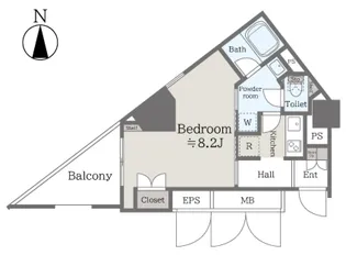 ba apartment【5階】の間取り