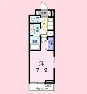 シャン ラフレシール【2階】の間取り