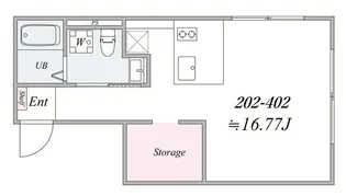 the trias nishinippori【2階】の間取り