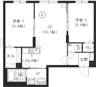 Anpururu(アンプル―ル)【3階】の間取り