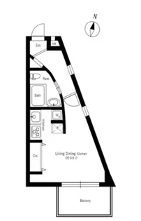 ラグジュアリーアパートメント森下【2階】の間取り