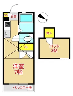 サバーブ香椎【2階】の間取り