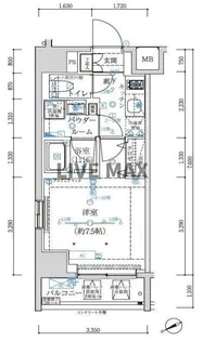 アルテシモリュクス【7階】の間取り