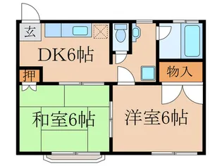 小林ハイツ【1階】の間取り
