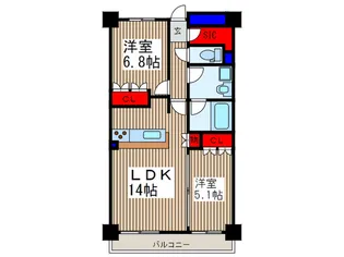 Comfort Stage【8階】の間取り