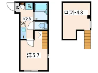 スカイビュー和田町【1階】の間取り
