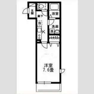 【シェリールK】【1階】の間取り
