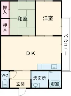 ベルスィーズ【2階】の間取り
