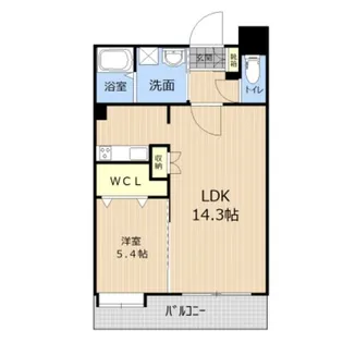 ヴァールシャトー【7階】の間取り