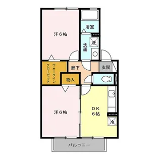 プロスパーB【2階】の間取り