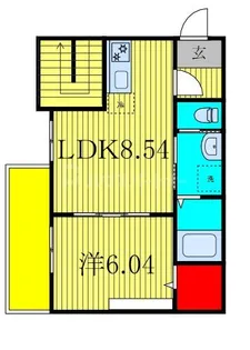 セミカ葛城I【1階】の間取り