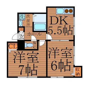 ラ・グリーン【1階】の間取り
