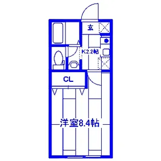 リビオン大倉山【2階】の間取り