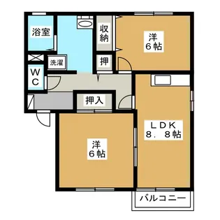 アネシス・寿A【2階】の間取り