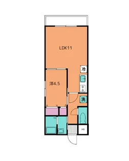 グランデゼンポー【2階】の間取り