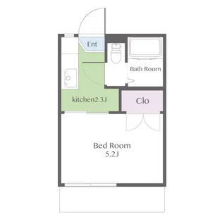 エクセルハイムA【1階】の間取り