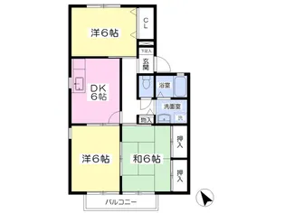 ラフォーレ影山A【2階】の間取り
