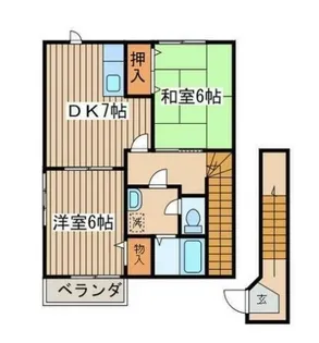 エトワール 弐番館【2階】の間取り