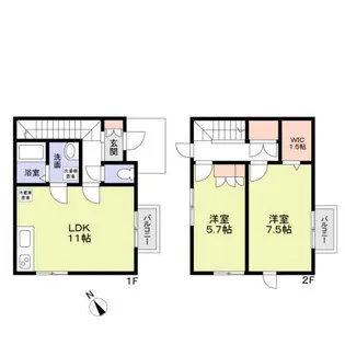 Brise douce 羽沢国大【2階】の間取り