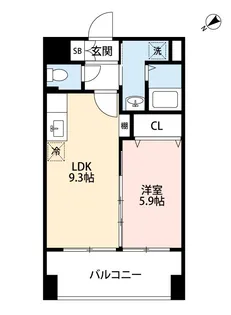 スプランドゥール新屋敷【7階】の間取り