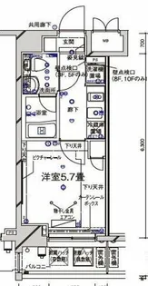 ライジングプレイス堀切【8階】の間取り