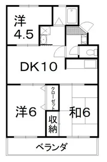 ピュアマンション【4階】の間取り