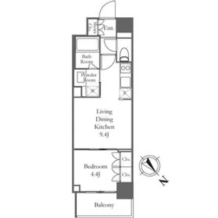 TS COURT日本橋浜町【2階】の間取り