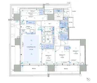 HARUMI FLAG SEAVILLAGE【6階】の間取り