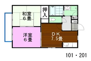 プレジオ宝町【2階】の間取り