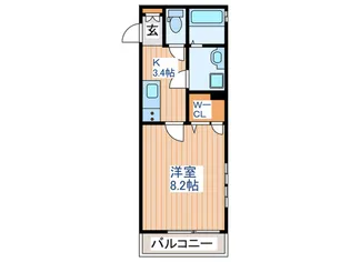 casa薬師堂B棟【2階】の間取り