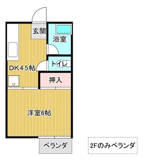 メゾンエスト【1階】の間取り